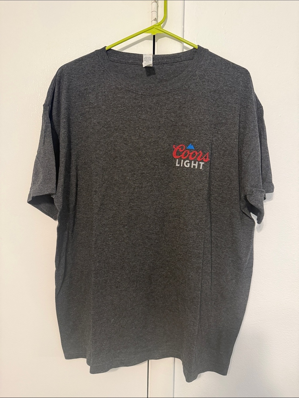 Coors Light Men’s Charcoal Short Sleeve Logo Tee